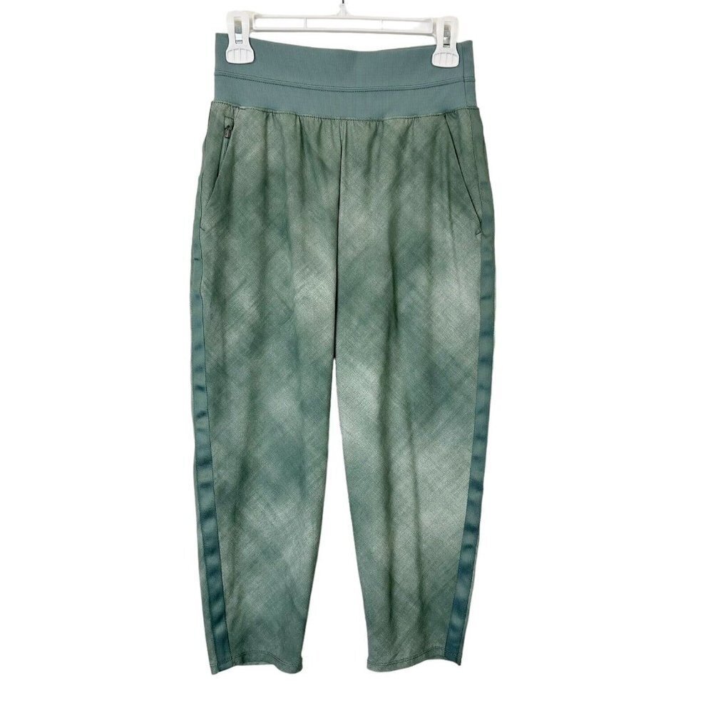 Athleta Nolita Crop Pants Women’s Size 4 Petite 4P Green High Rise Travel